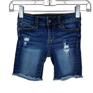 Joe’s Jean Shorts Denim Distressed Adjustable Waist Blue Girls 4